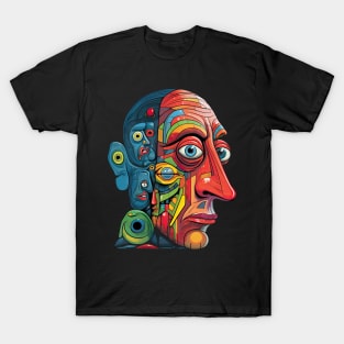 Abstract Elegance in Digital Form T-Shirt